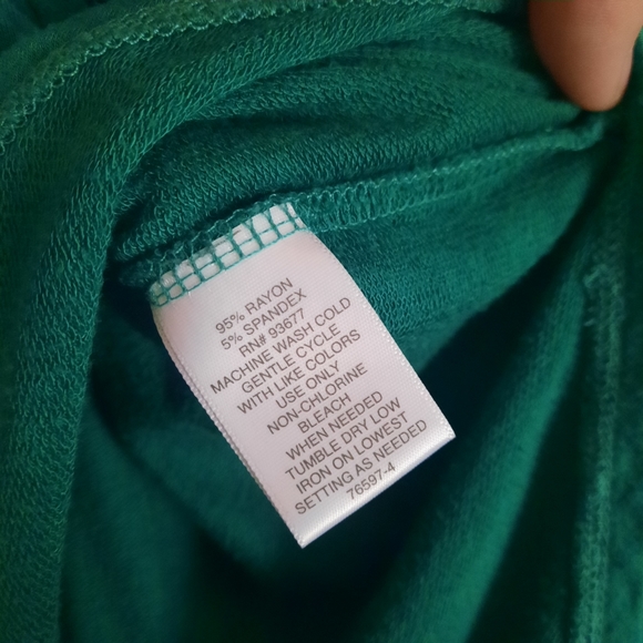Green Tunic Liz Claiborne Size xl  *BOGO* - Picture 4 of 5